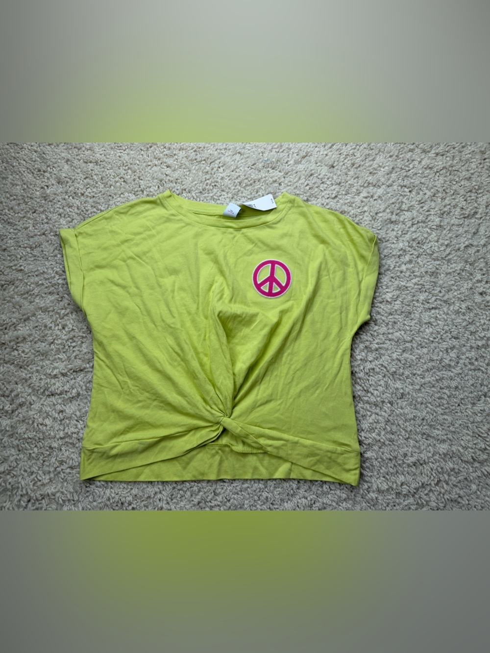 Girls Large Old Navy Peace Sign Shirt NWT